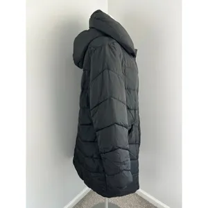 Madden Girl Black Long Hooded Puffer Winter Coat 2XL thumbnail 2