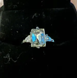 Women’s Gorgeous Stainless Steel Silver Statement Ring Size 7 thumbnail 1