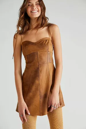 Free People Veronica Suede Mini Dress thumbnail 2