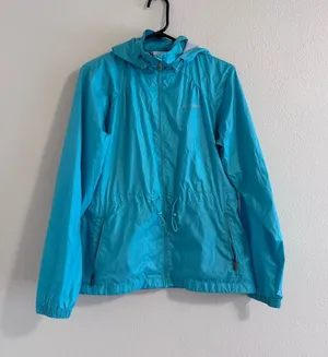 Columbia Women's Turquoise Hooded Lightweight Jacket thumbnail 1