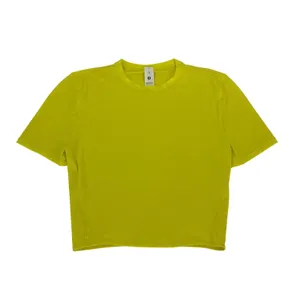 Lululemon Wundermost Ultra-Soft Nulu Cropped T-Shirt Daisy Glow XS thumbnail 2