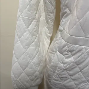 Divided woman white puffy snow ski suit size small zip up hooded thumbnail 4