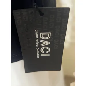 DACI Women QuarterZip Performance Pullover Polka Dot Long Sleeve Swim Top Medium thumbnail 3