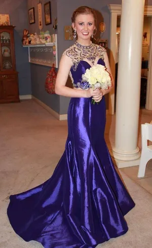 Prom dress Purple Size 4 thumbnail 1