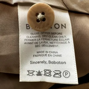 Aritzia Babaton Lalonde Trouser Pants Carrot Wool Pleated Strap Hem Taupe Tan 6 thumbnail 4