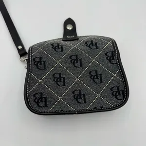 Dooney & Bourke‎ Signature Quilt Flap Wristlet Authentic Vintage Denim pouch y2k thumbnail 4
