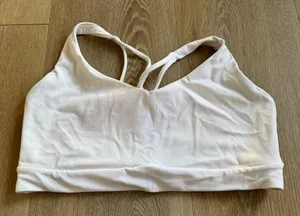 Athleta White Sports Bra thumbnail 1