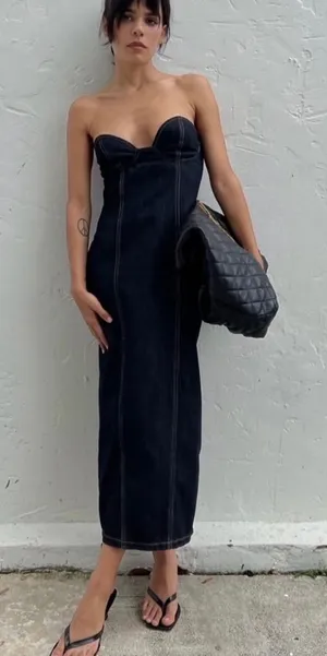 Lioness denim dress thumbnail 1