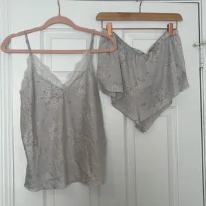 Victoria’s Secret blue satin sleep short set thumbnail 1
