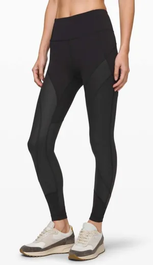 Lululemon Wunder Under High-Rise Tight 28" *Shine Black Size 4 thumbnail 1