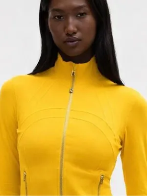 NWT LULULEMON - Maize Yellow Define Jacket Luon - $128 - Size 2 thumbnail 3