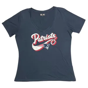 New England Patriots‎ V-Neck T-Shirt NFL Super Bowl XL SHIPS OUT WITHIN 24 HOURS thumbnail 1