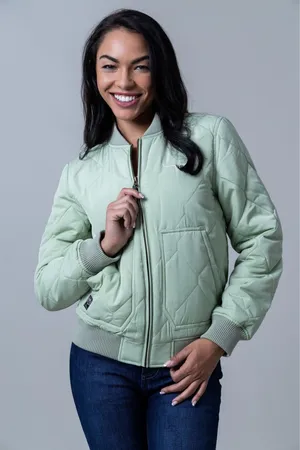 Kimes Ranch Ladies Sage Green Marino's Bomber Jacket thumbnail 1