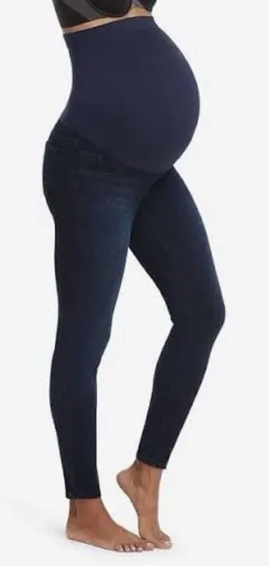 Spanx Women's Mama Ankle Jean-ish Leggings Twilight Rinse XS Maternity Pants thumbnail 1
