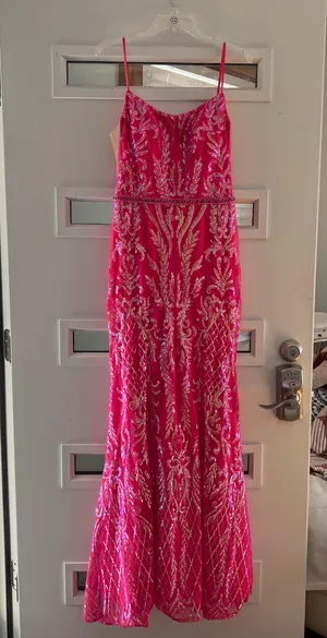 Dress Gallery Pink Sparkly Prom Dress thumbnail 5