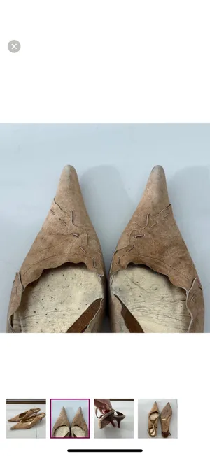 Rare vintage Dolce & Gabbana Tan Heels thumbnail 2