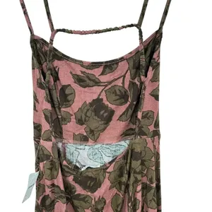 Free People‎ Bring It Back Printed Cut-Out Bodycon Dress Mauve Pink Size XS thumbnail 8