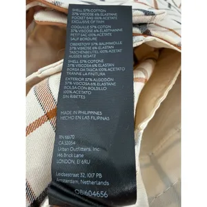 NWT Anthropologie Essential Collection Plaid Trouser Pants Ivory Check Size‎ 16T thumbnail 12