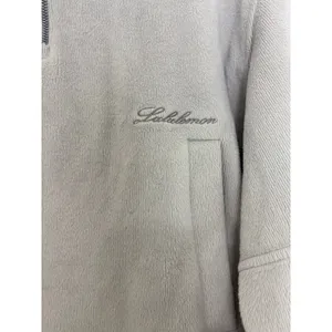 Lululemon Plush Velour Oversized Half Zip in Gray Size Small Workout Soft thumbnail 9