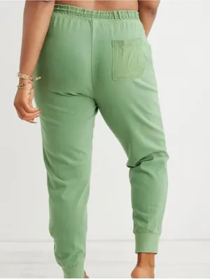 Aerie green sweatpants thumbnail 2
