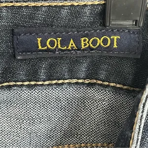 Lucky Brand Lola Boot Women's 2/26 LONG Ankle Dark Wash Blue Denim Bootcut Jeans thumbnail 10