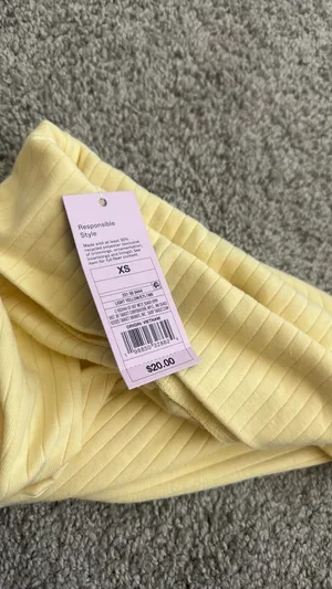 Target strapless yellow dress thumbnail 2