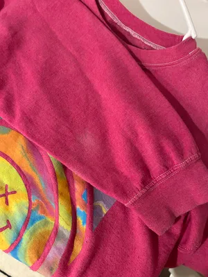 Pink Nirvana Oversized Crewneck thumbnail 4