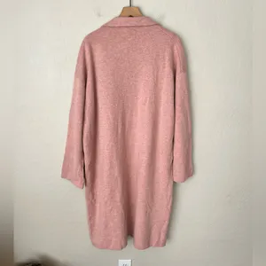 J. Crew Ella Long Cotton Wool Blend Cardigan Sweater Pink Blush Size XL thumbnail 3