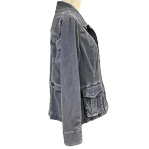 Eddie Bauer Womens Corduroy Utility Jacket Size L Academia Preppy Gilmore Girls thumbnail 4