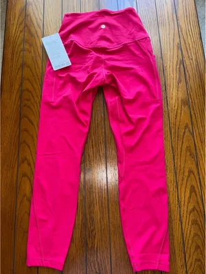 Lululemon Align With Pockets High Rise 25” Mulberry Spark Size 6 NWT thumbnail 3