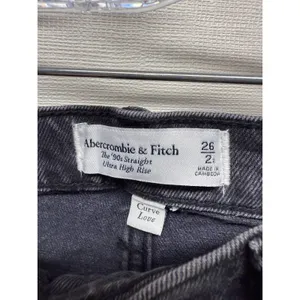 Abercrombie & Fitch Jean Women 26/2 90s Straight‎ Ultra High Rise Curve Love thumbnail 4