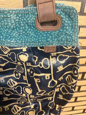 Fossil key per blue handbag thumbnail 4