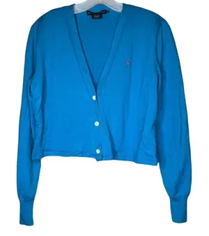 Vintage Ralph Lauren Cropped‎ Cardigan Sweater thumbnail 1