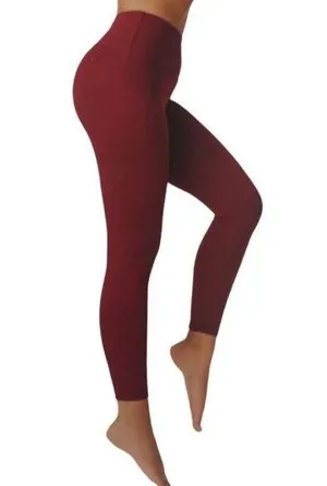 A New day deep red 7/8 length leggings Sz med NWT thumbnail 1