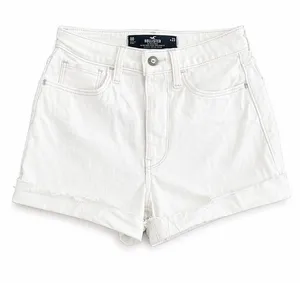 Hollister Women’s Ultra High Rise Mom Shorts White Cuffed W‎ 23 00 thumbnail 1