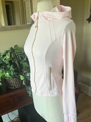 Ballerina Pink Women’s Zip-Up Hooded Jacket New thumbnail 6