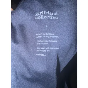 Paloma Racerback Bra by Girlfriend Collective Navy Blue Size L thumbnail 8