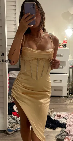 Oh Polly Midaxi Bodycon Dress thumbnail 5