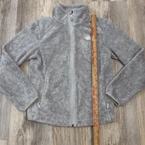 The North Face Osito Fleece Jacket‎ Womens Medium Gray Full Zip Soft High Pile thumbnail 4