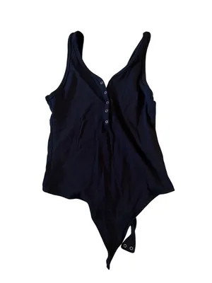 ABERCROMBIE & FITCH Soft Collection Black Bodysuit Size L thumbnail 5