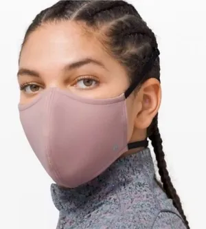 NEW Lululemon Vintage‎ Mauve Double Strap Face Mask thumbnail 1