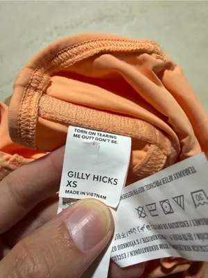 Gilly hicks Women's Peach Tie-Strap micro Corset Tank Top XS thumbnail 6