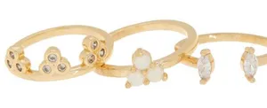 Covet Set of 3 delicate rings thumbnail 1