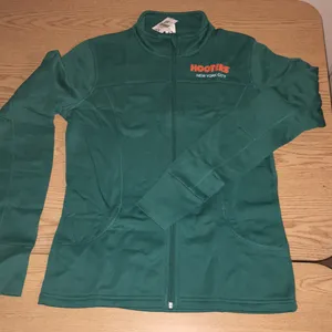 New Womens Hooters Track Jacket from NYC Thumb Size XLarge with Stain thumbnail 5