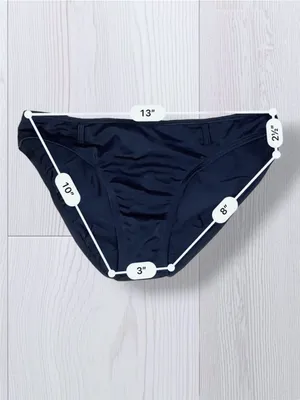 JANTZEN Solid Black Comfort Hipster Bikini Bottoms Mid Rise Full Coverage thumbnail 8