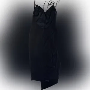NEW Katie May Ringleader black halter deep v neck line knee length Dress Size S thumbnail 7