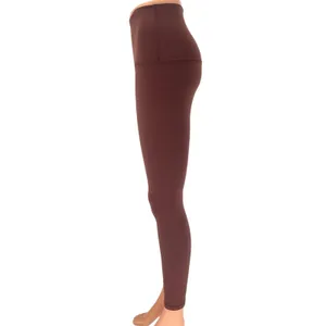 Crz Yoga Brown High Rise Pull On Stretch Comfy Athletic Workout Leggings Size XS thumbnail 2