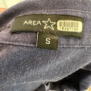 Area Stars Blue Midi Shirt Dress SMALL Career Work Linen Cotton Designer $150 thumbnail 5