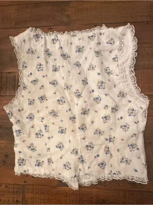 REFORMATION‎ Brenda Linen Floral Tank thumbnail 4