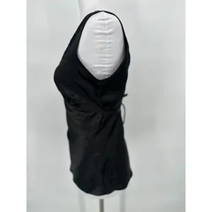 Vintage Y2K Babydoll Tie Back Top Size Small Black Fairy Grunge Whimsygoth Emo‎ thumbnail 3